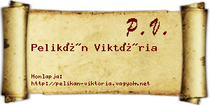 Pelikán Viktória névjegykártya